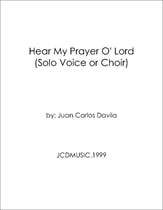 Hear My Prayer O' Lord piano sheet music cover